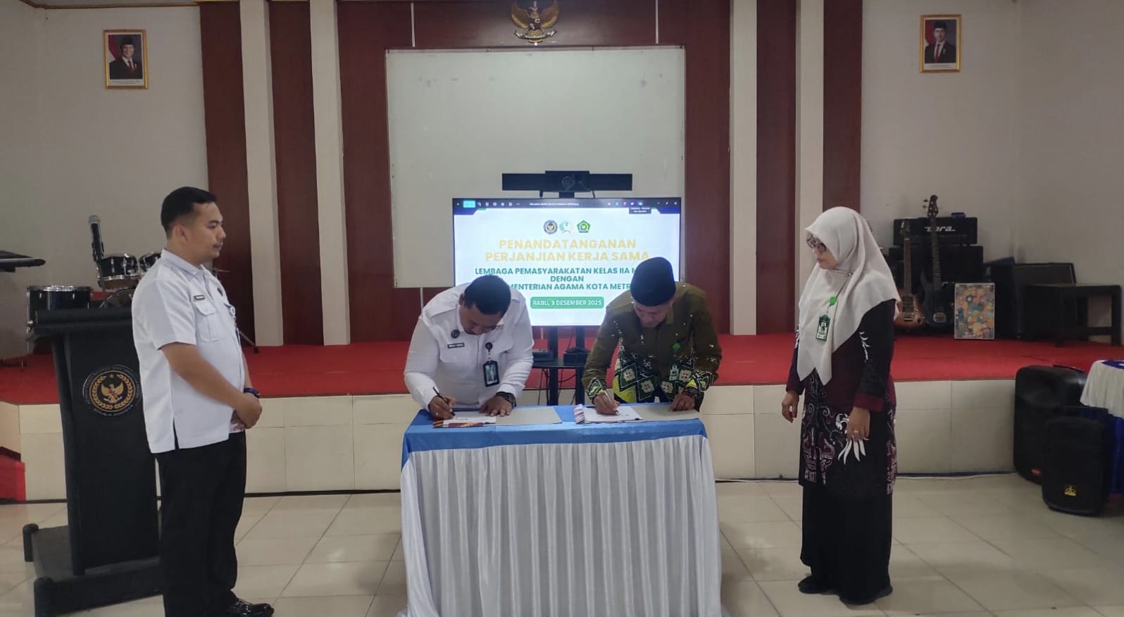 Perkuat Pembinaan Warga Binaan, Lapas Metro Jalin Kerja Sama dengan Kemenag