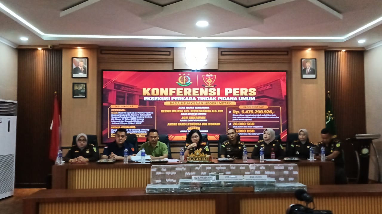  Kejari Metro Bongkar Judi Online Beromzet Rp11 Miliar per Hari