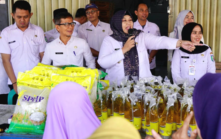 Tekan Inflasi, Wakil Bupati Pringsewu Buka Gerakan Serentak Penetrasi Pasar di Gadingrejo