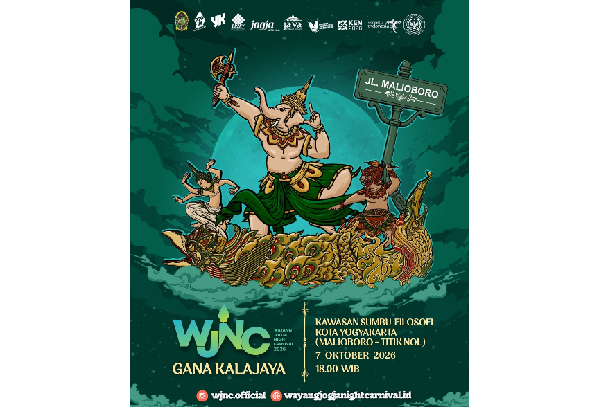 WJNC 2026 Digelar 7 Oktober, Puncak HUT ke-270 Kota Yogyakarta Angkat Tema Dewa Gana Kalajaya