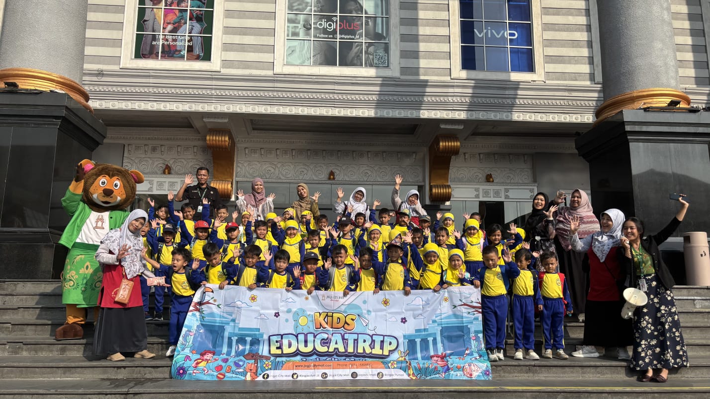 EducaTrip with JoCy Ajak Puluhan Siswa TK Belajar Fasilitas dan Keamanan di Jogja City Mall