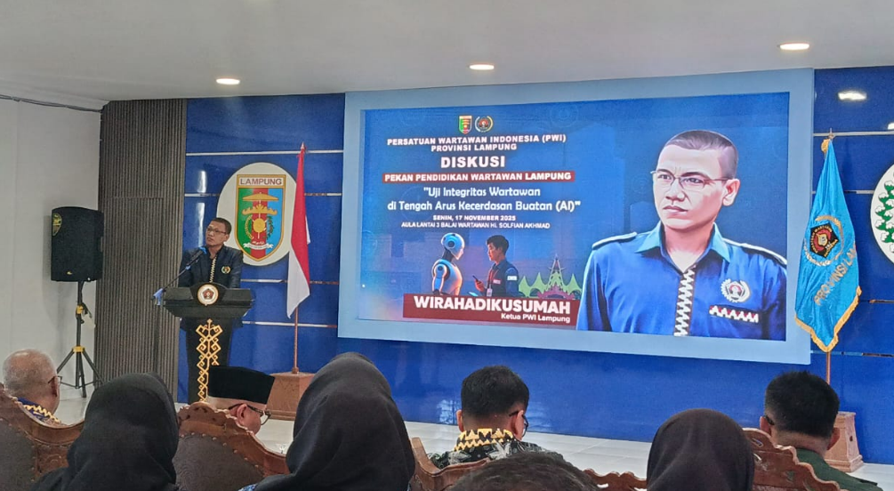 PWI Lampung Buka Pekan Pendidikan Wartawan 2025, Tegaskan Integritas Jurnalis di Era AI