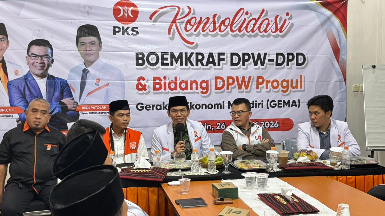 Perkuat Gerakan Ekonomi Masyarakat, BOEMKRAF PKS Lampung Konsolidasikan DPD dan Bidang DPW