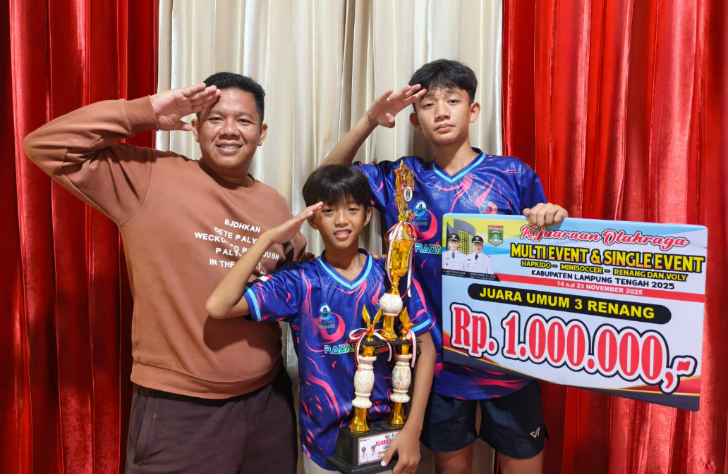 Raih 24 Medali, Matrix SC Jadi Best Club di Kejuaraan Olahraga Lampung Tengah