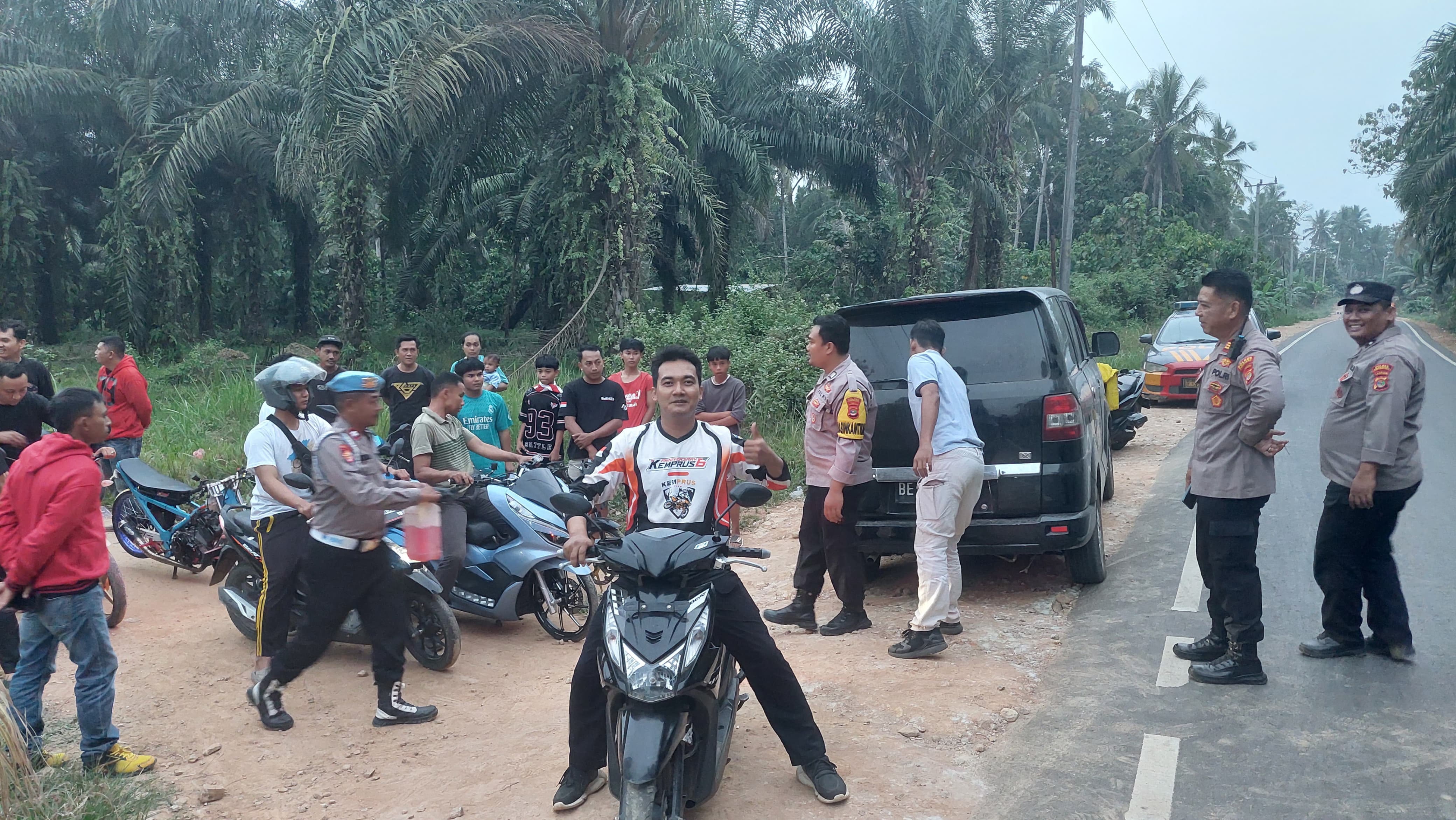 Polisi Bubarkan Balap Liar di Pringsewu, 8 Motor Diamankan dan Belasan Remaja Dibina
