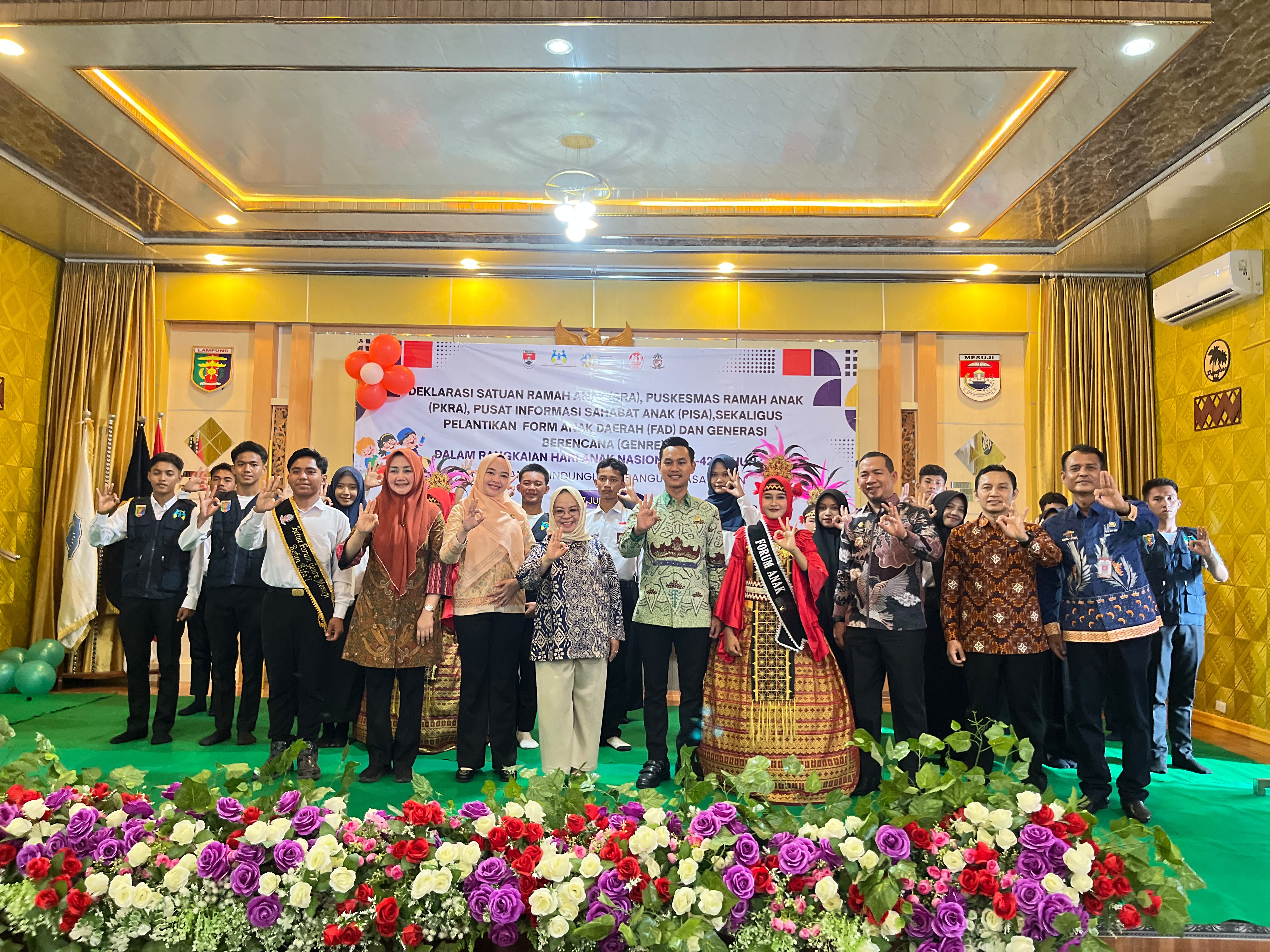 Peringati HAN ke-42, Pemkab Mesuji Deklarasikan Sekolah dan Puskesmas Ramah Anak