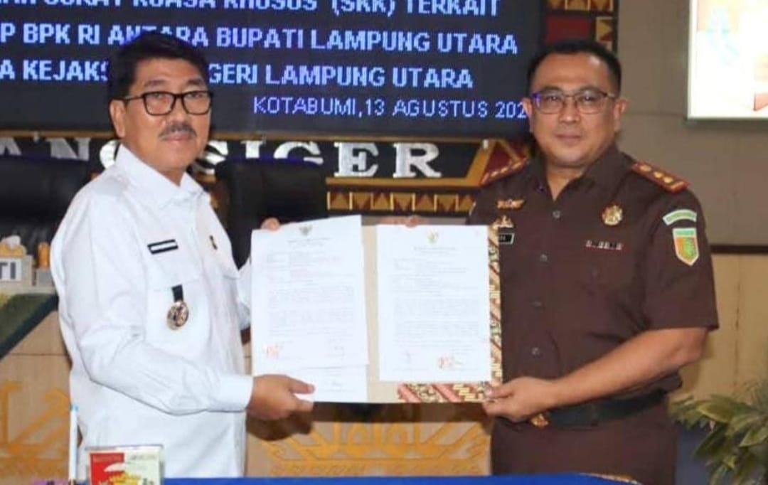 Bupati Lampung Utara Gandeng Kejari Percepat Tindak Lanjut LHP BPK-RI