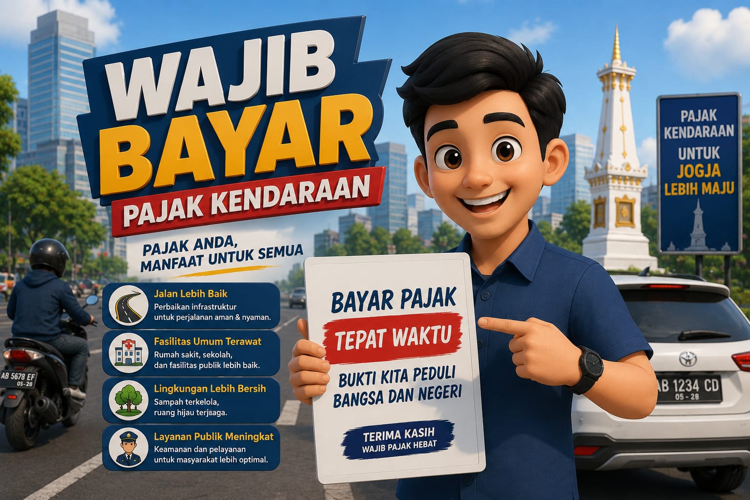 Lebih dari 200 Ribu Kendaraan di Yogyakarta Masih Menunggak Pajak, Samsat Ajak Warga Segera Bayar