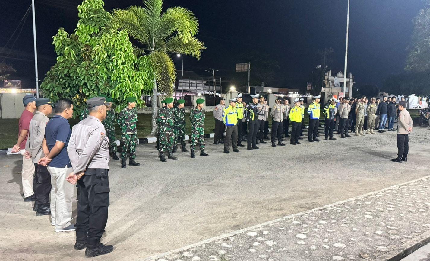 Polres Mesuji, TNI, dan Satpol PP Kompak Gelar Patroli Gabungan di Akhir Pekan