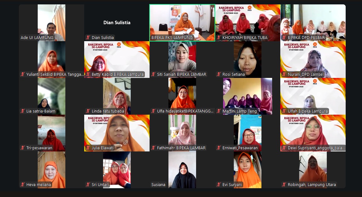 BIPEKA PKS Lampung Fokus Perkuat Peran Perempuan dan Keluarga Sebagai Pondasi Bangsa