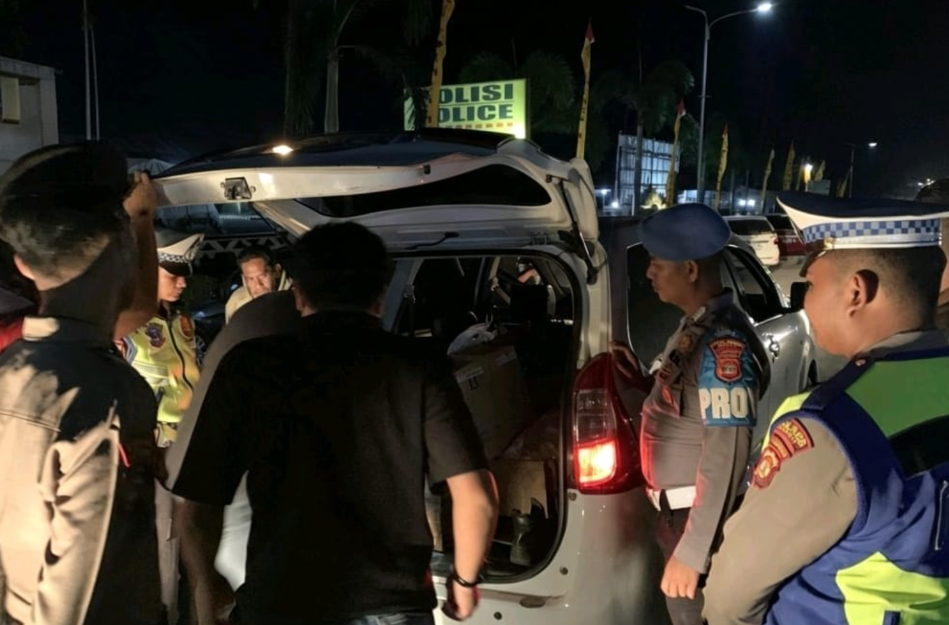 Cegah Kejahatan Jalanan, Polres Mesuji Gelar KRYD di Jalintim KM 192