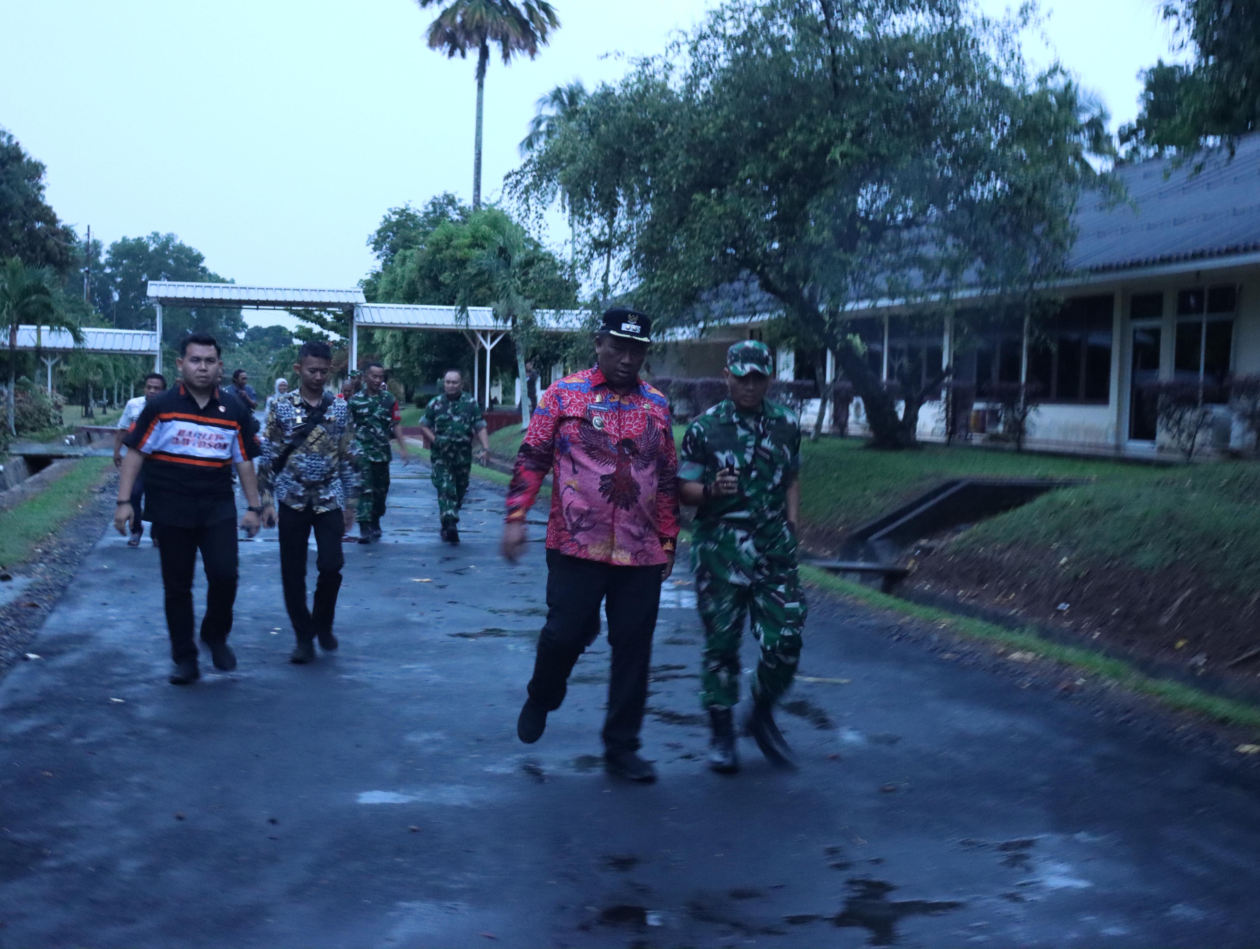 Pemkab Lampung Tengah dan TNI AD Tinjau Lokasi Pembangunan Kodam dan Batalyon Baru 