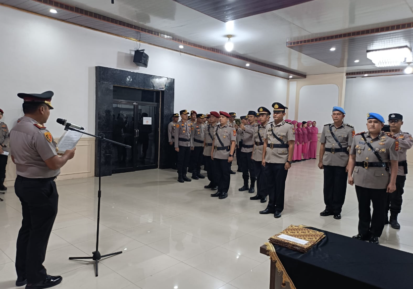 Kapolres Mesuji Pimpin Sertijab 3 Pejabat, Kasat Narkoba hingga Kasi Propam Berganti