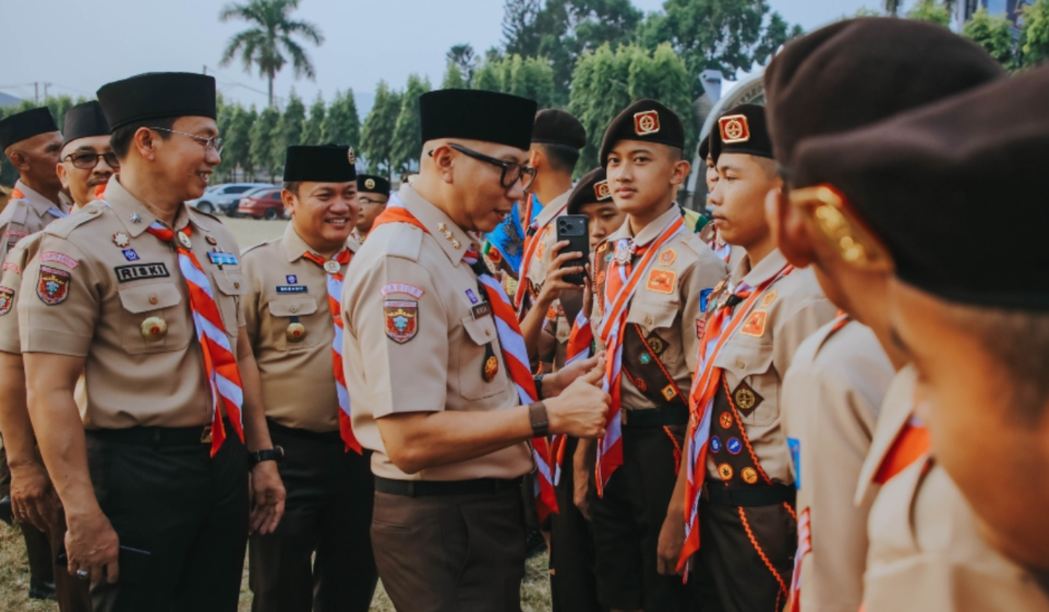 598 Anggota Pramuka Lampung Berangkat ke Jamnas XII 2026, Gubernur Mirza Pesan Jaga Nama Baik Daerah