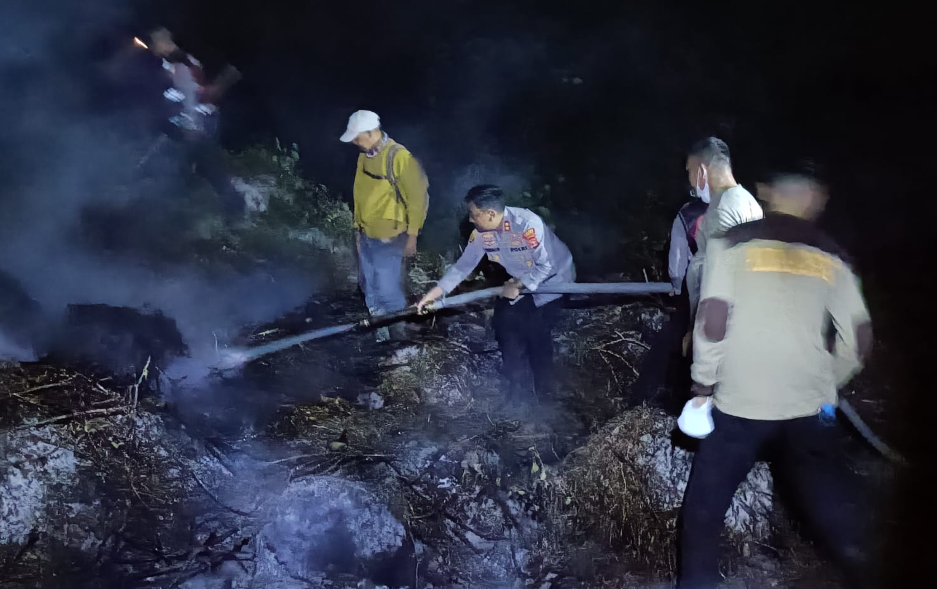Kebakaran 21 Hektar Lahan Tebu dan Hutan Konservasi di Mesuji Berhasil Dipadamkan
