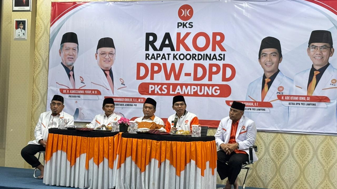  Rakor PKS Lampung Satukan Program DPW–DPD, Fokus Kerja Nyata untuk Masyarakat