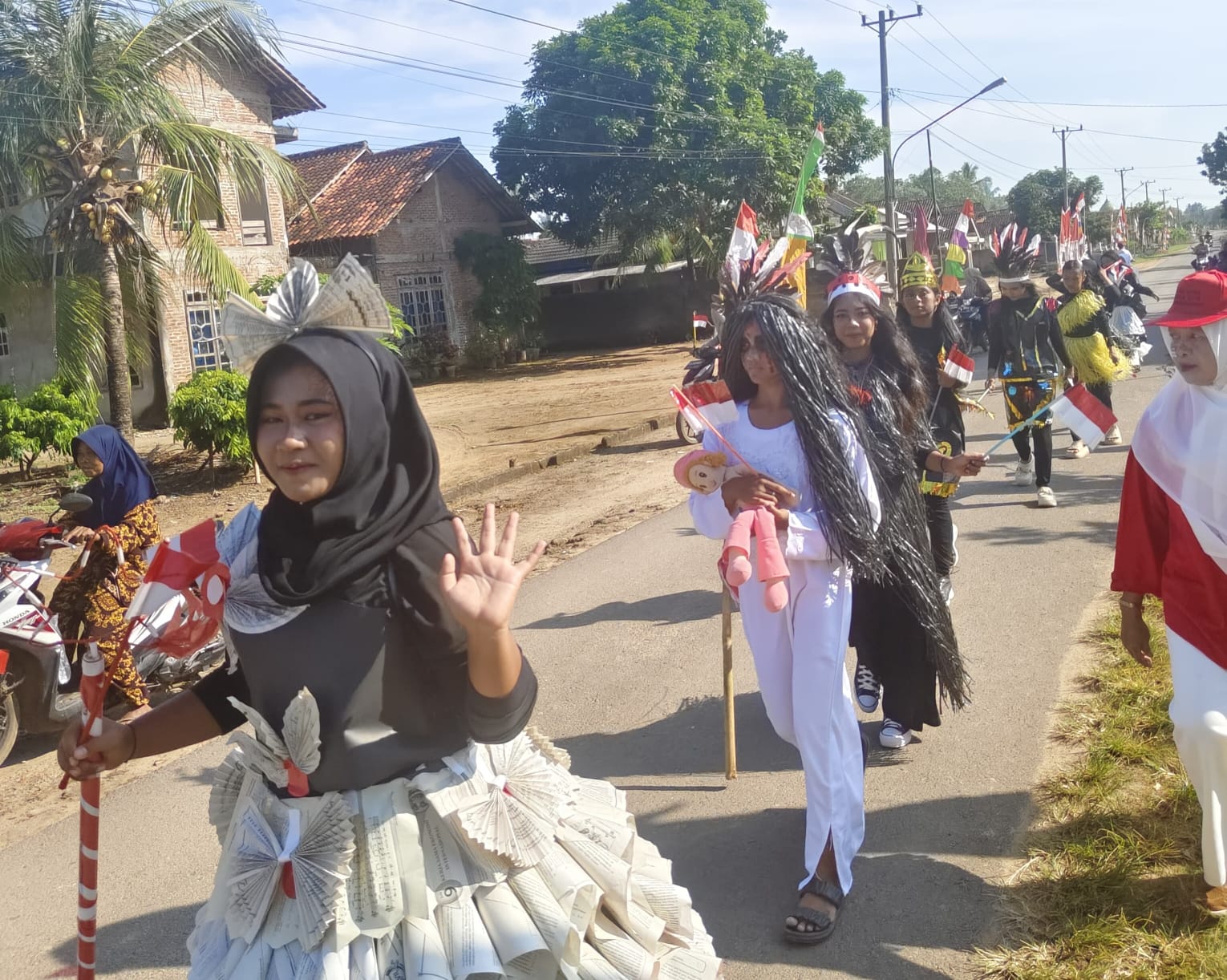 Kemeriahan Karnaval dan Lomba UPTD SDN 1 Mekar Mukti Rayakan HUT ke-80 RI