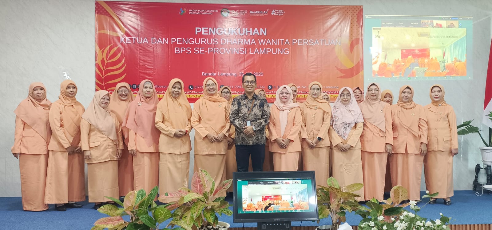 Resmi Dikukuhkan, Pengurus Baru DWP BPS Lamteng Siap Jalankan Program Strategis