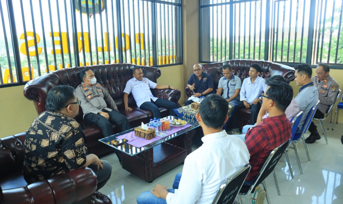 Audiensi ke Polres, PWI Tubaba Tingkatkan Sinergi dan Persiapan Konferkab VI
