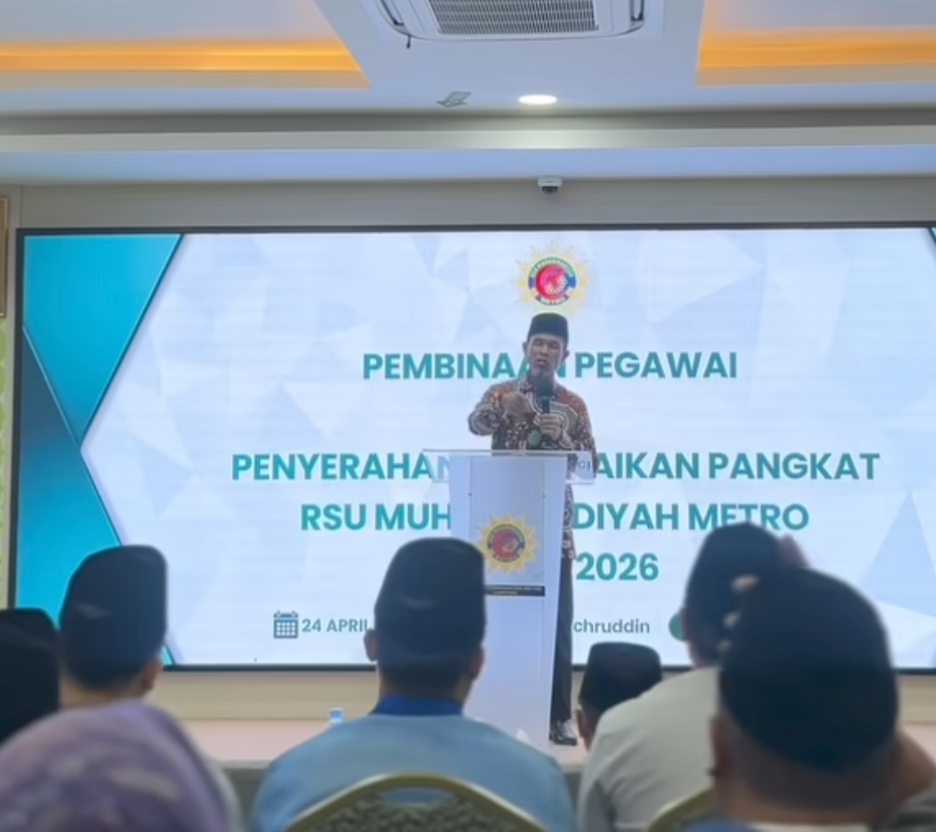 RSU Muhammadiyah Metro Gelar Pembinaan dan Serahkan SK Kenaikan Pangkat Pegawai Tahun 2026