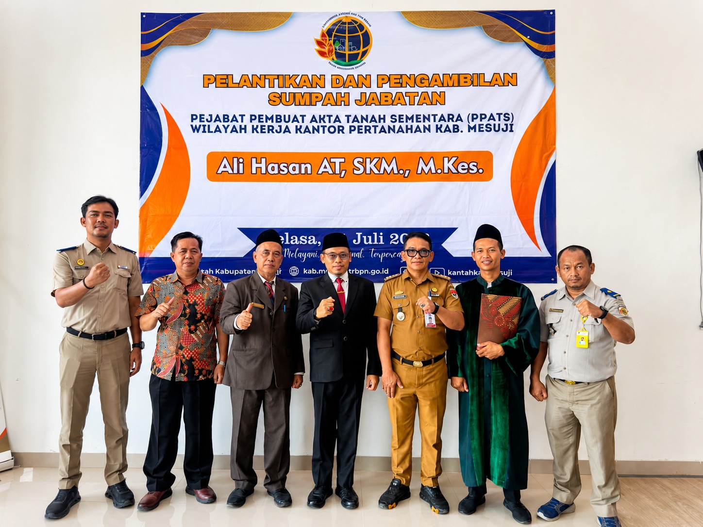 Perkuat Pelayanan Pertanahan, Camat Panca Jaya Resmi Jabat PPATS 