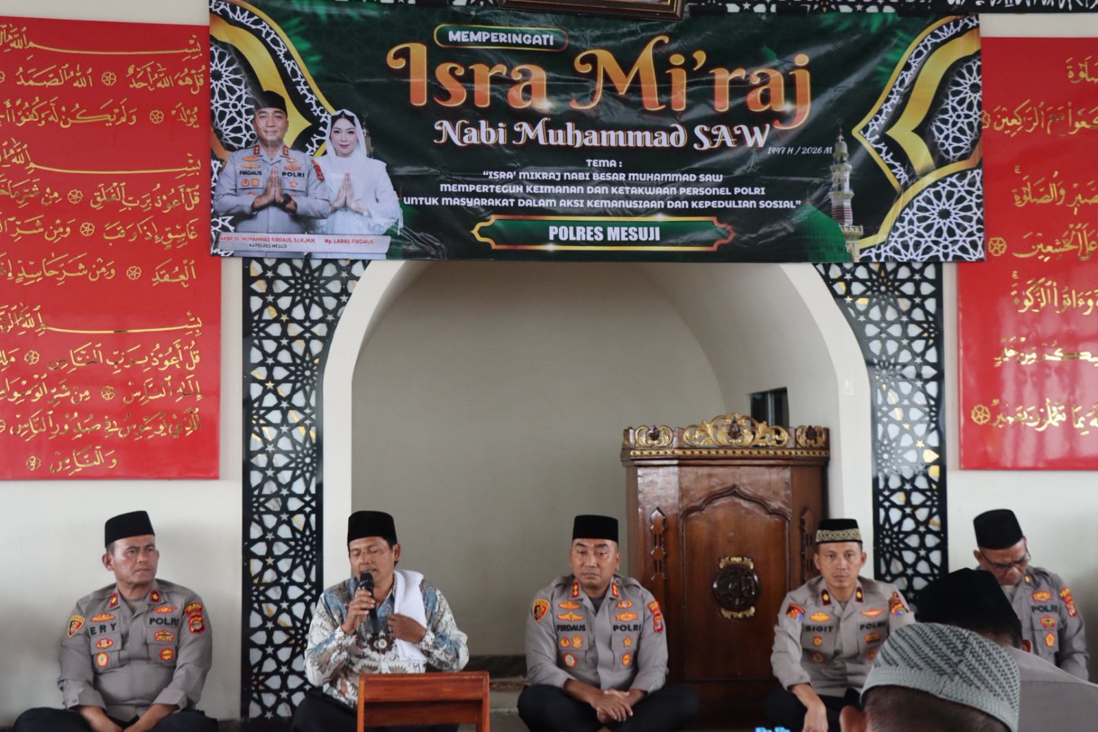  Polres Mesuji Peringati Isra Mi’raj 1447 H, Perkuat Iman dan Kepedulian Sosial Personel