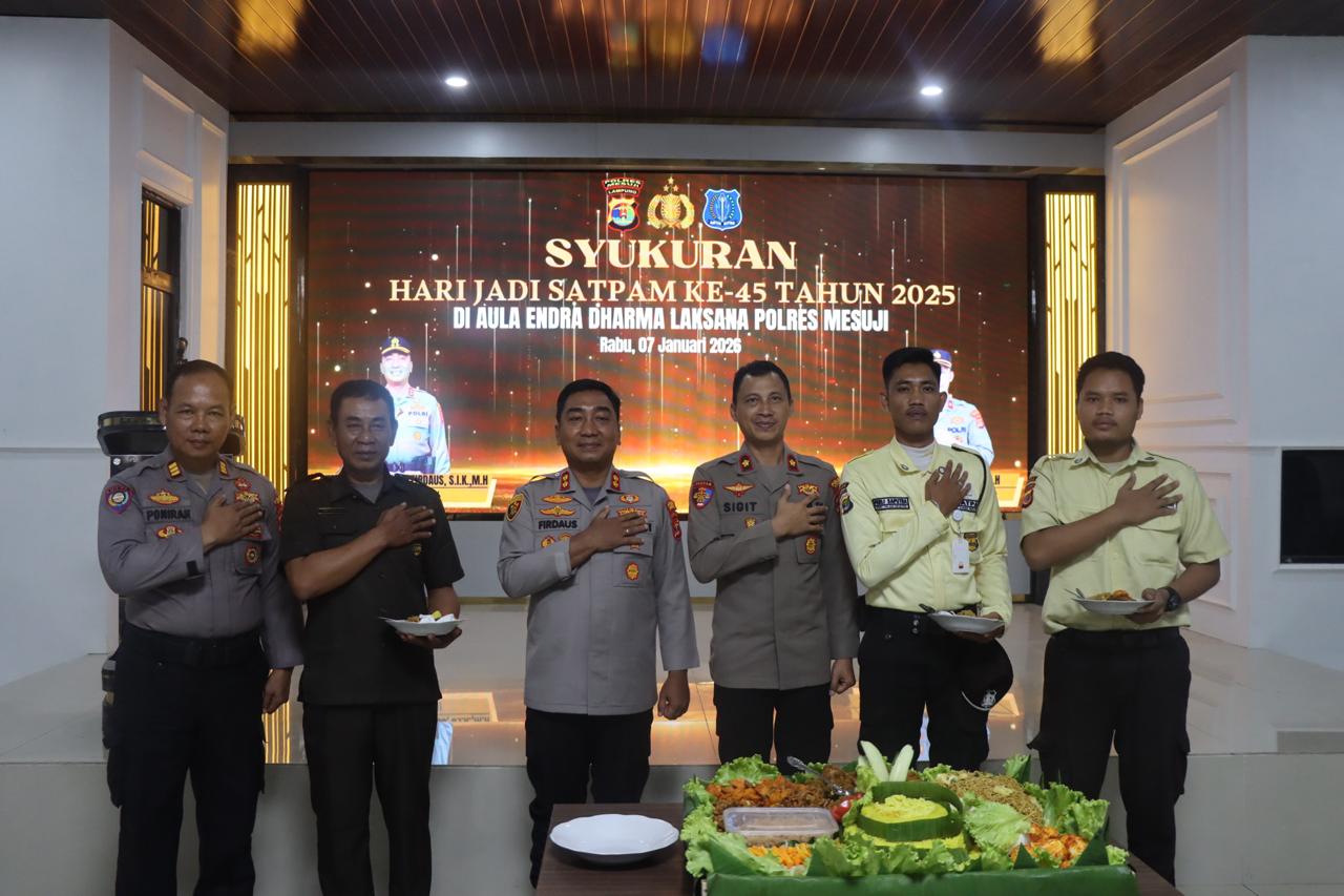 HUT Satpam ke-45, Polres Mesuji Tegaskan Peran Satpam Jaga Kamtibmas