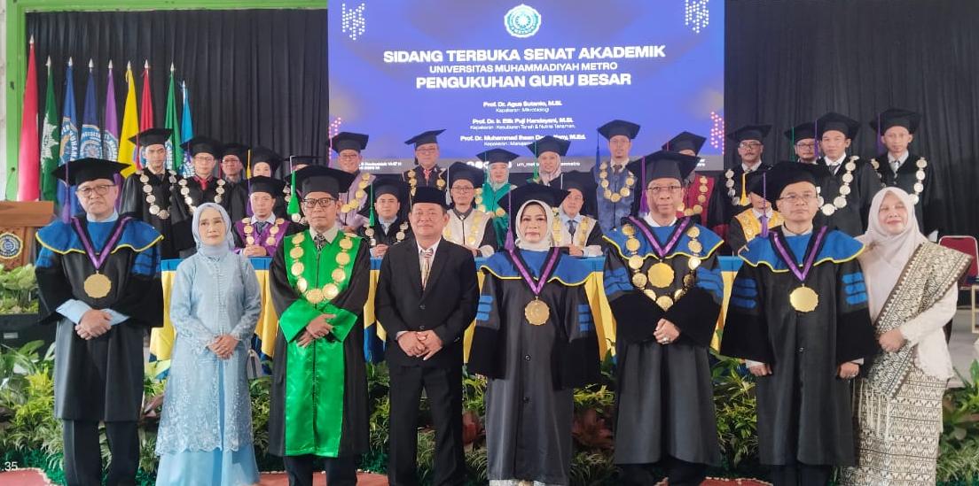 UM Metro Resmi Kukuhkan Tiga Guru Besar 