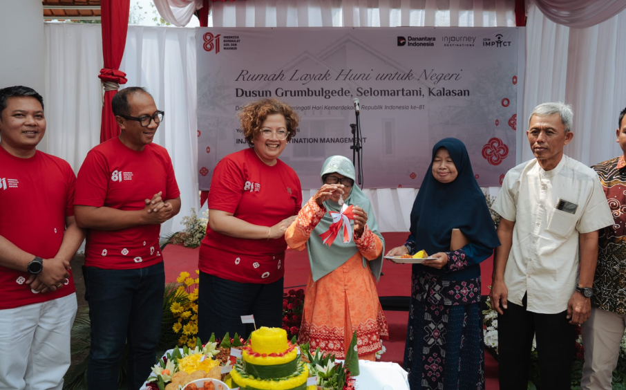 Rayakan HUT ke-81 RI, InJourney Bangun Rumah Layak Huni untuk Warga Sleman