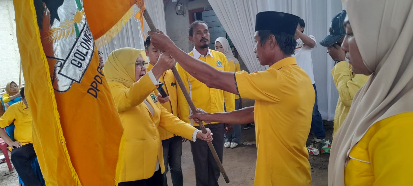 Ketua DPD Golkar Mesuji Lantik Pengurus PK dan Pimdes se-Kecamatan Panca Jaya