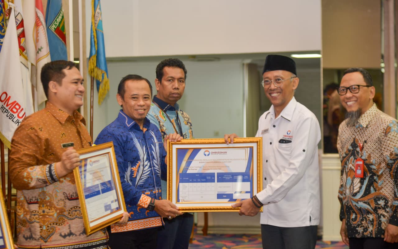 BPN Mesuji Kantongi Penghargaan Opini Ombudsman RI Predikat Baik