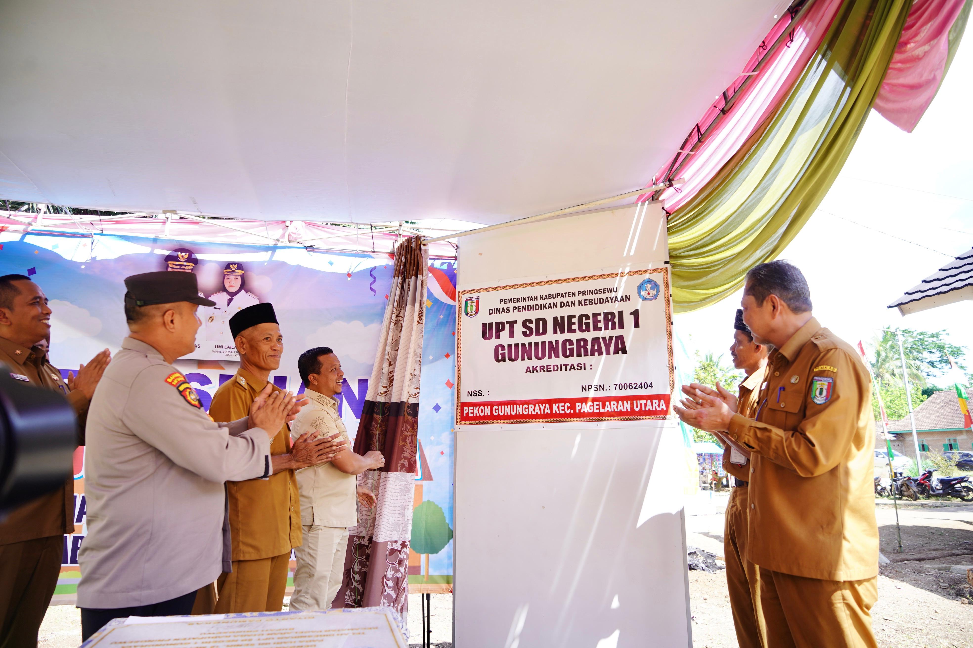 UPT SD Negeri 1 Gunungraya Diresmikan Sebagai Sekolah Defintif