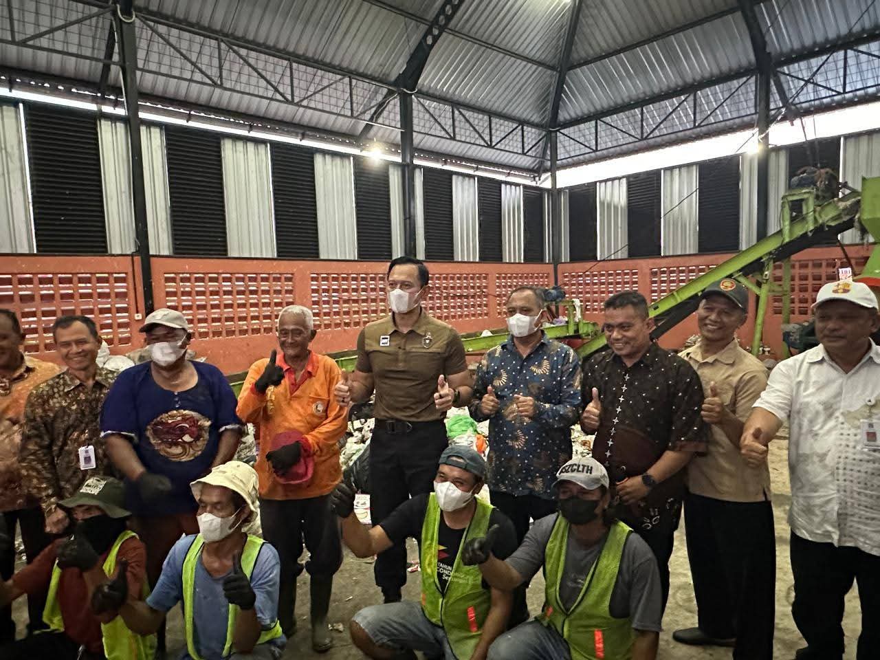 Menko AHY Tinjau TPS Condongcatur Sleman, Apresiasi Pengelolaan 8 Ton Sampah per Hari