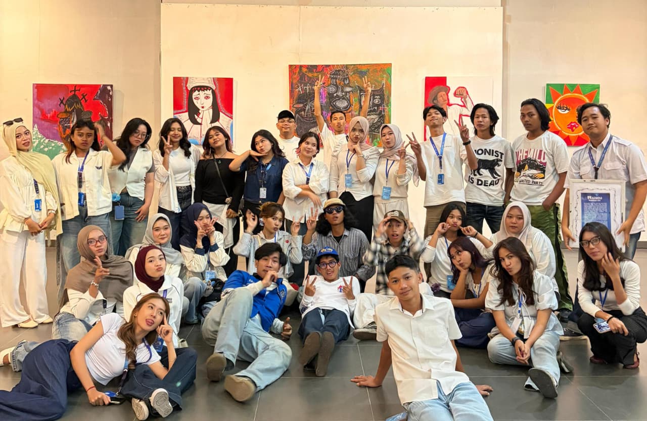 UKMBS UBL Sukses Gelar Pameran RANCU, Kolaborasi Seni Rupa dan Multimedia Tampil Bebas