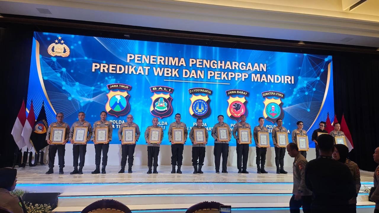 Polda DIY Borong 12 Penghargaan Nasional untuk Zona Integritas dan Pelayanan Publik