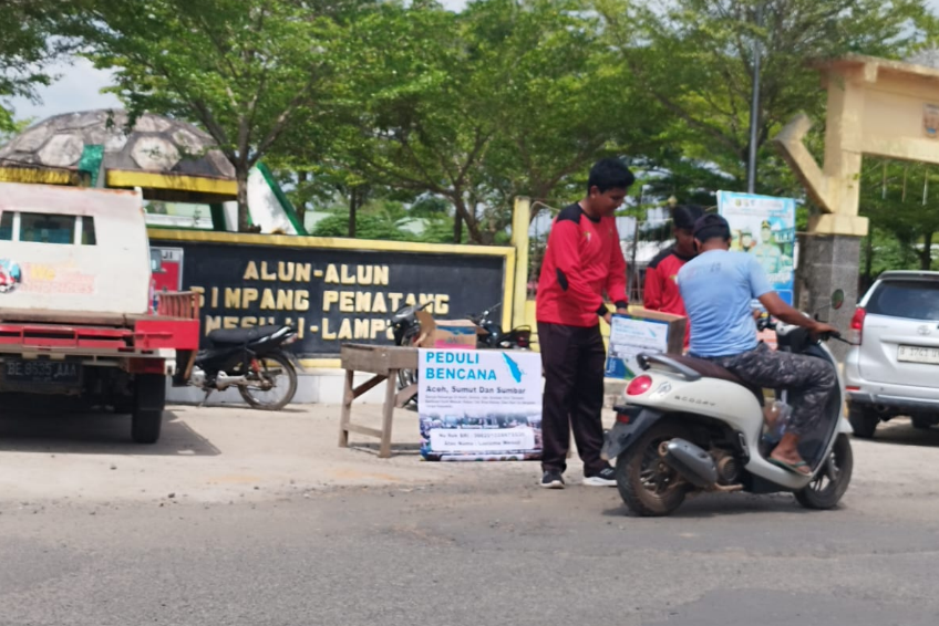PDM Mesuji Turun ke Jalan Galang Donasi untuk Korban Banjir Sumatera