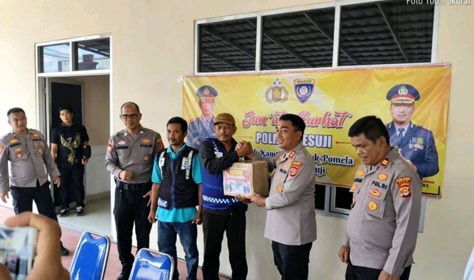 Jumat Curhat Kapolres Mesuji Bersama Tukang Ojek Pomela, Aspirasi Pengemudi Ditampung Langsung