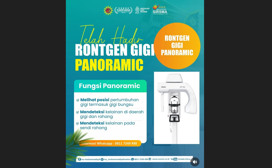 RS Muhammadiyah Metro Hadirkan Layanan Rontgen Gigi Panoramic dengan Teknologi Canggih