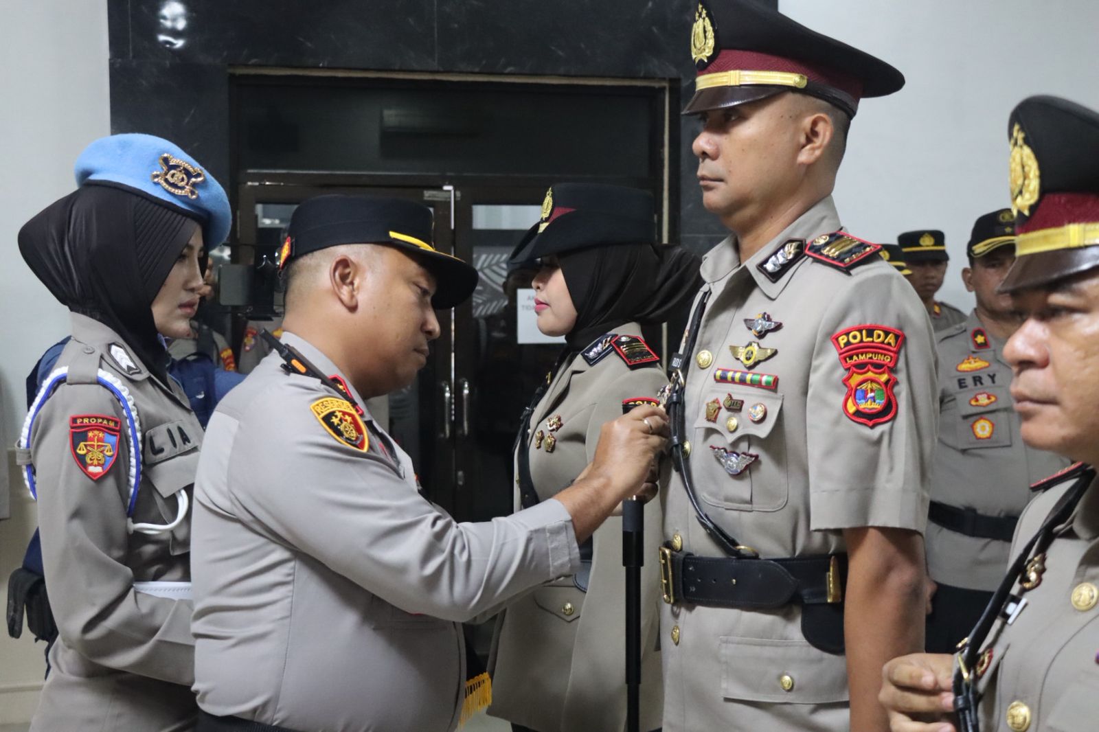 Polres Mesuji Gelar Sertijab & Pisah Sambut Kasat Lantas, Kasat Intel, dan Kasi Was