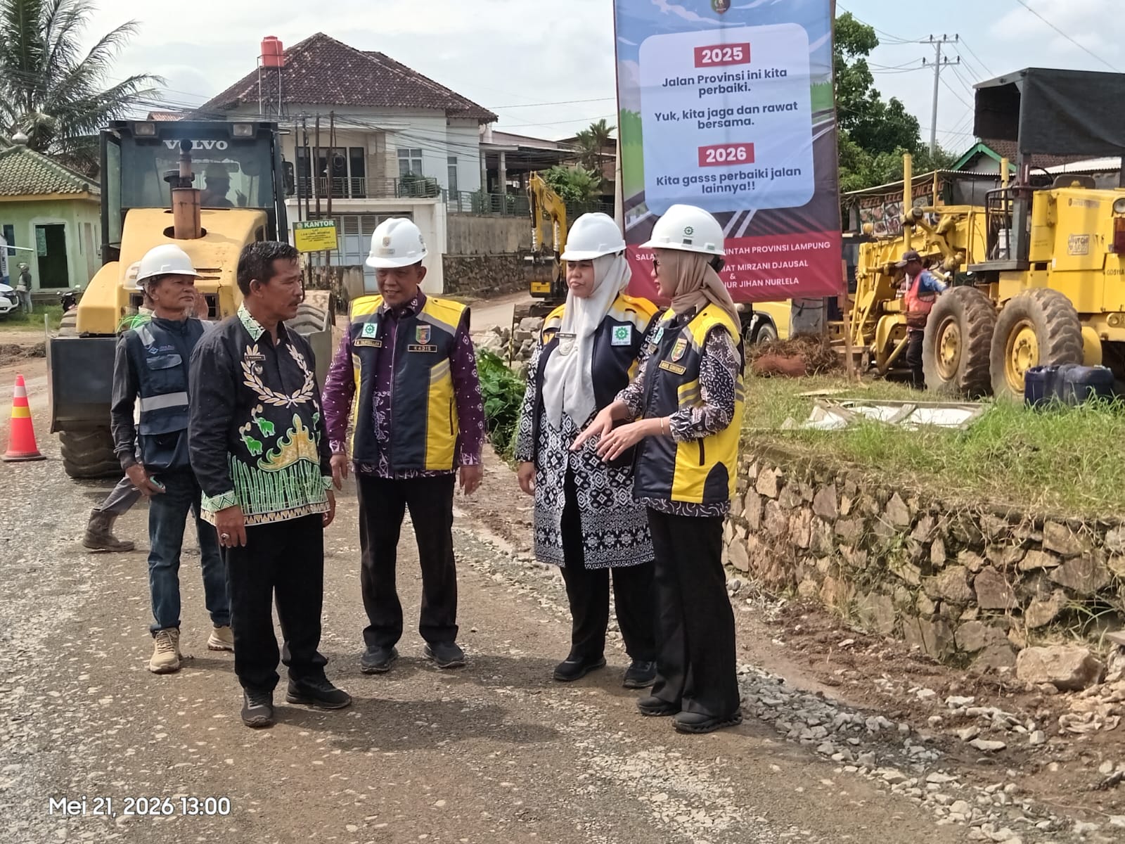 Perbaikan Jalan Provinsi Pringsewu Dimulai, Pemkab Apresiasi Pemprov Lampung