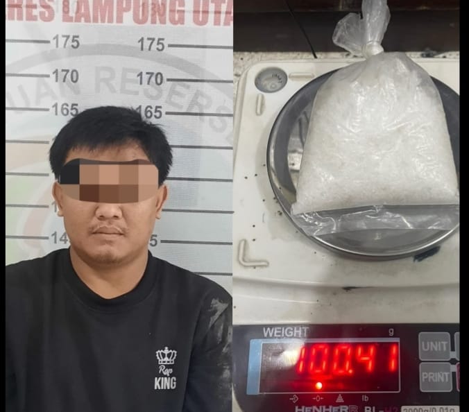 Diduga Edarkan Sabu, Pria 36 Tahun Ditangkap Polisi di Bukit Kemuning Lampung Utara