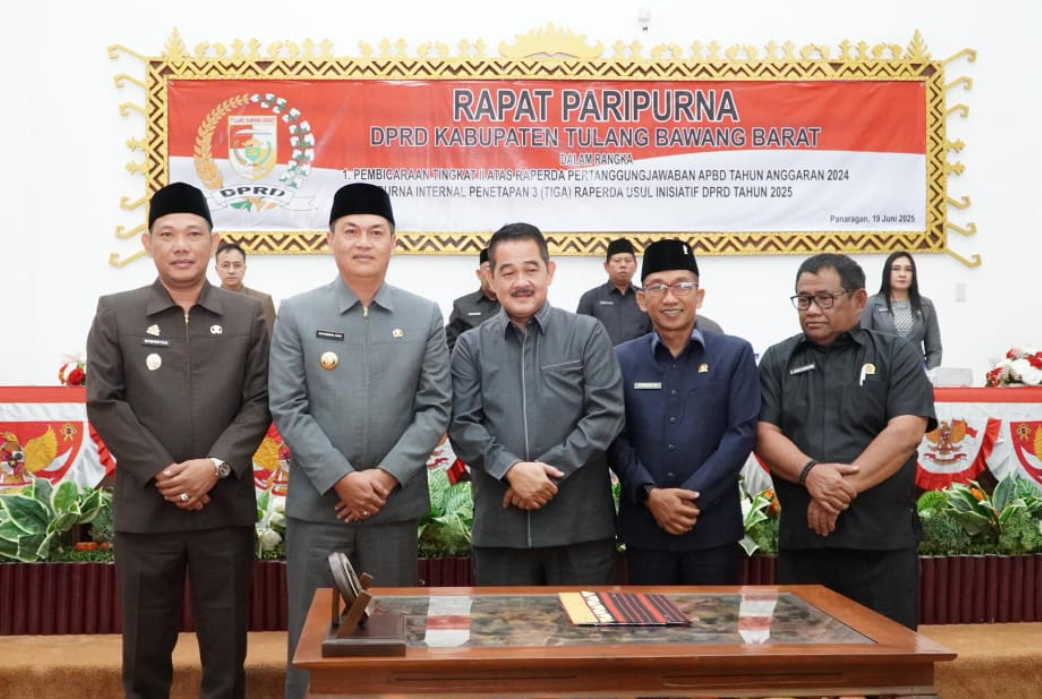 Raperda Pertanggungjawaban APBD 2024 Dibahas, Bupati Tubaba Ajak DPRD Perkuat Sinergi