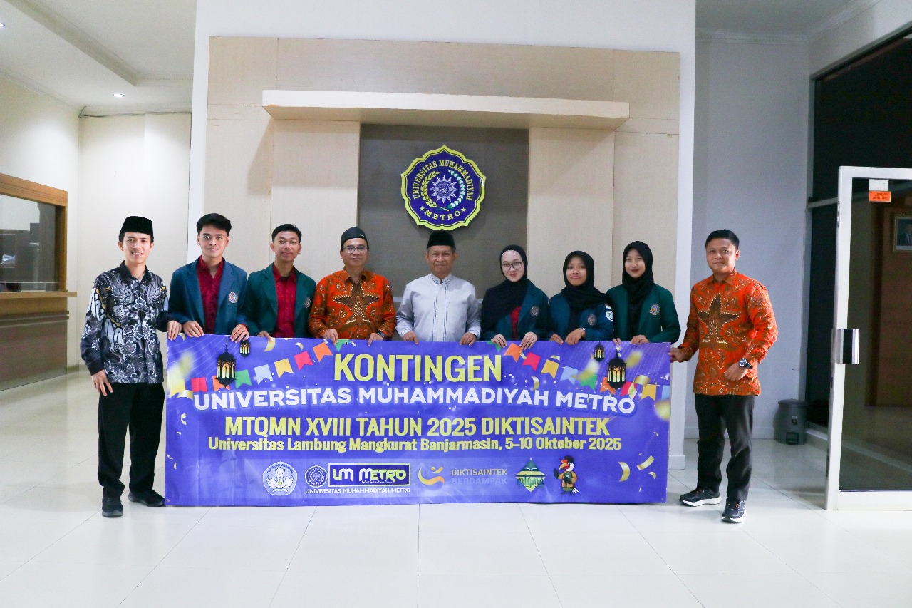 Lepas Kontingen Terbaik ke MTQMN XVIII, Ini Pesan Rektor UM Metro