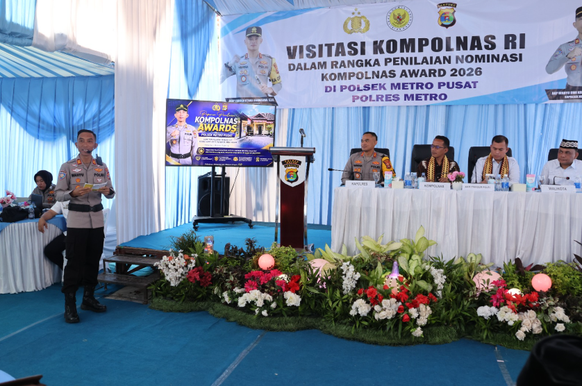 Polsek Metro Pusat Masuk Nominasi Kompolnas Awards 2026, Tim Penilai Turun Langsung Lakukan Visitasi