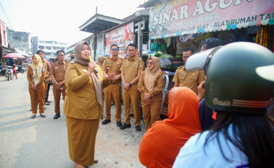 Tekan Inflasi, Pemkab Pringsewu Gelar Penetrasi Pasar di Pasar Induk