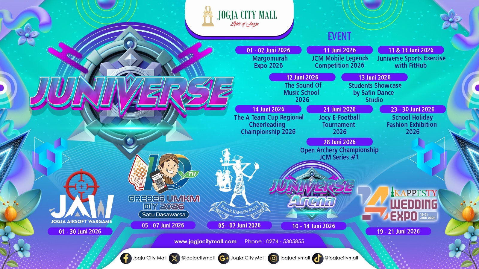 JUNIVERSE 2026 Meriahkan Jogja City Mall dengan Beragam Event Sepanjang Juni
