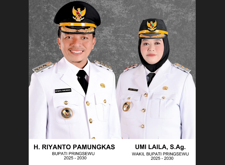 Dilantik Presiden Prabowo, Riyanto Pamungkas Bersama Umi Laila Siap Pimpin Pringsewu Lima Tahun Kedepan