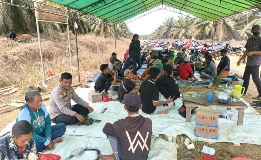 Pasca Aksi Pendudukan Lahan PT PAL, Polres Mesuji Turun Langsung Imbau Warga Jaga Kamtibmas