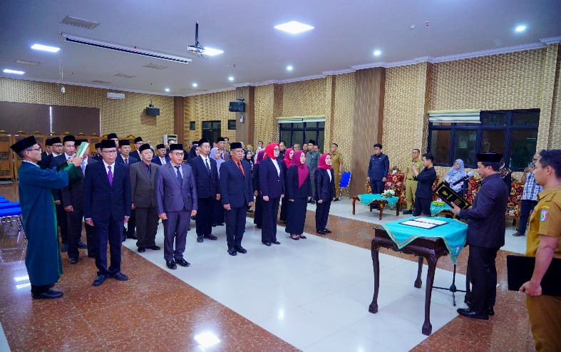 Lantik 36 Pejabat, Begini Pesan Bupati Pringsewu