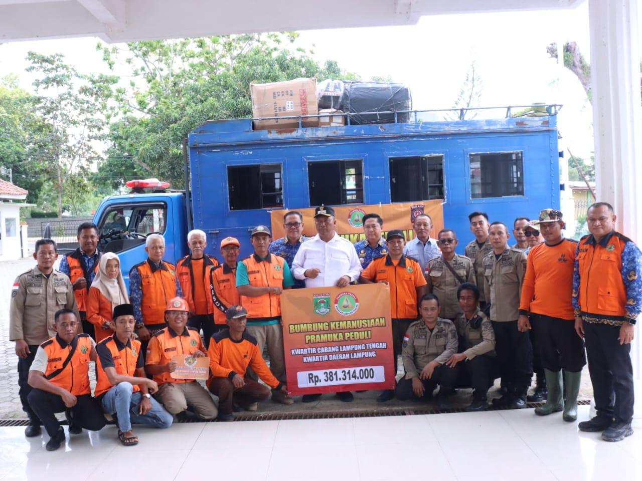 I Komang Koheri Pimpin Pelepasan Bantuan Korban Bencana di Sumatera